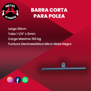 BARRA CORTA PARA POLEA